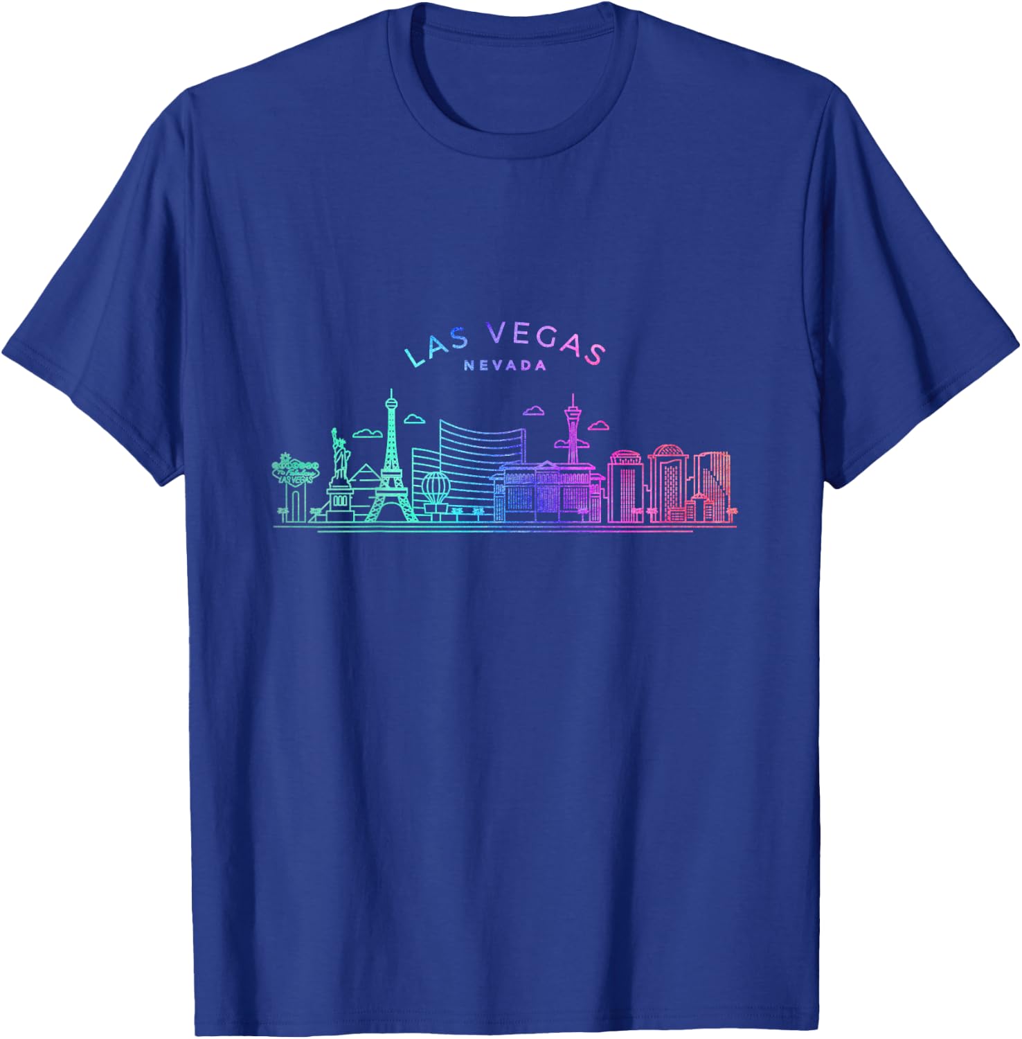 Kids Las Vegas Skyline Cityscape City Metropole T-Shirt - T-Shirt | Royal