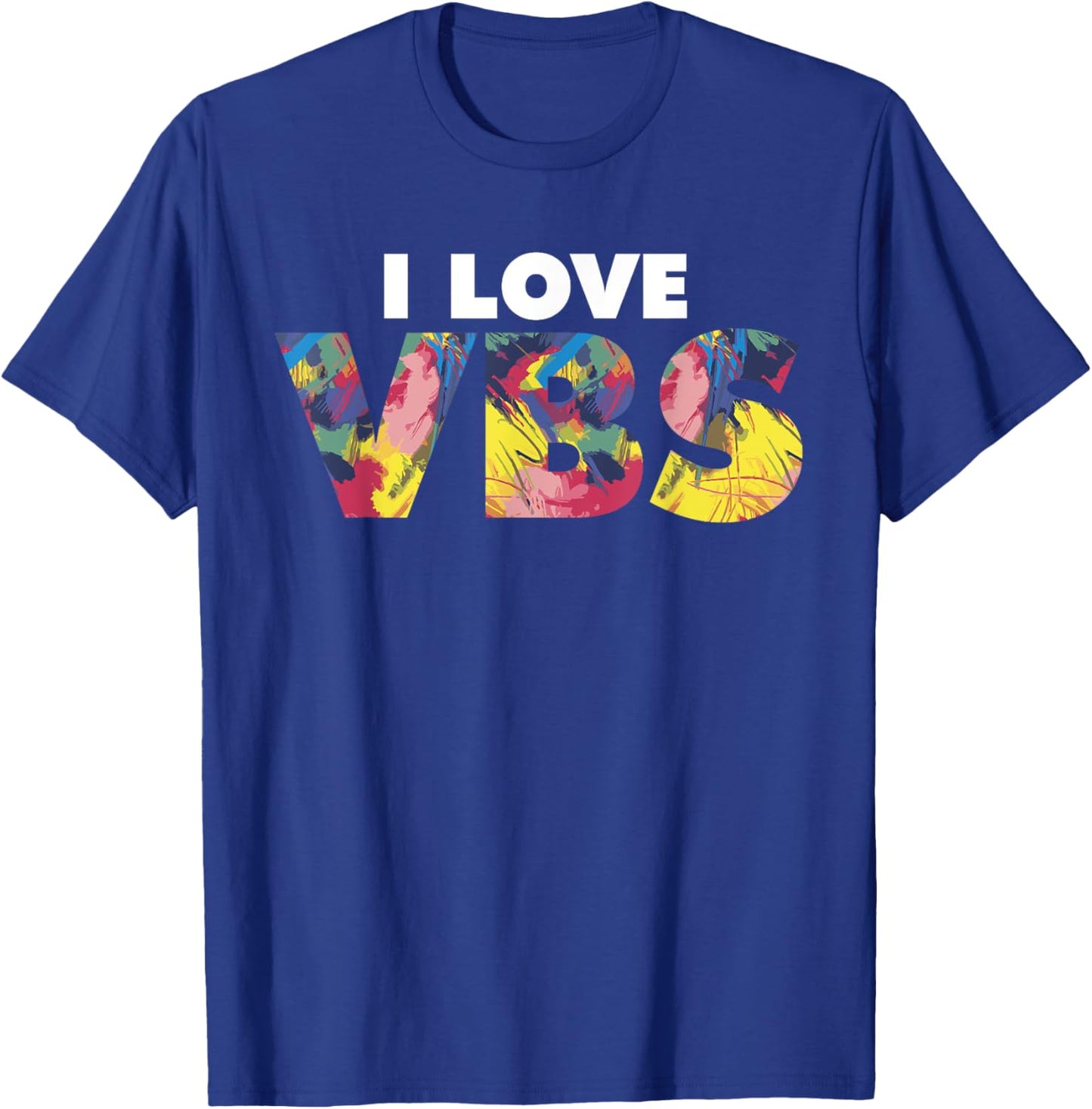 I Love VBS Vacation Bible School Crew Church Summer Camp T-Shirt - T-Shirt | Royal