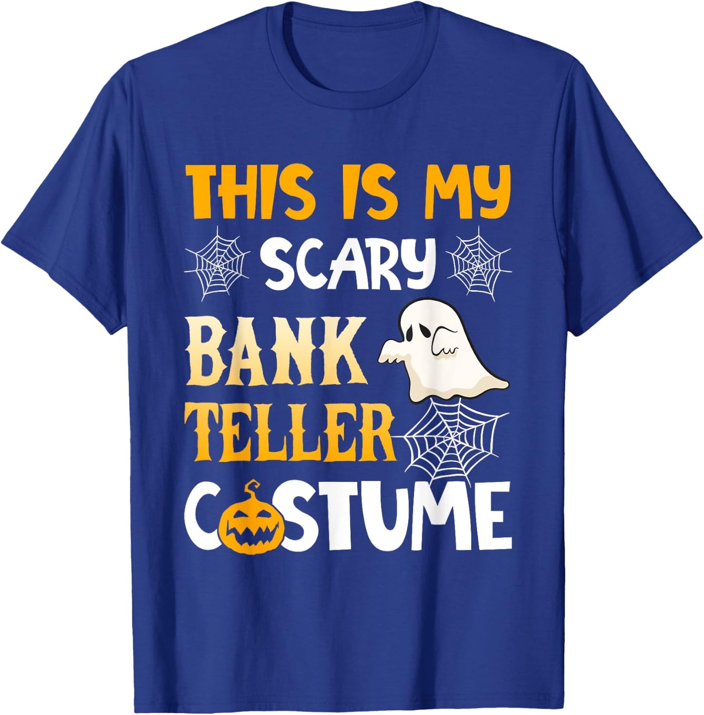 This Is My Scary Bank Teller Halloween Costumes Pajama T-Shirt - T-Shirt | Royal
