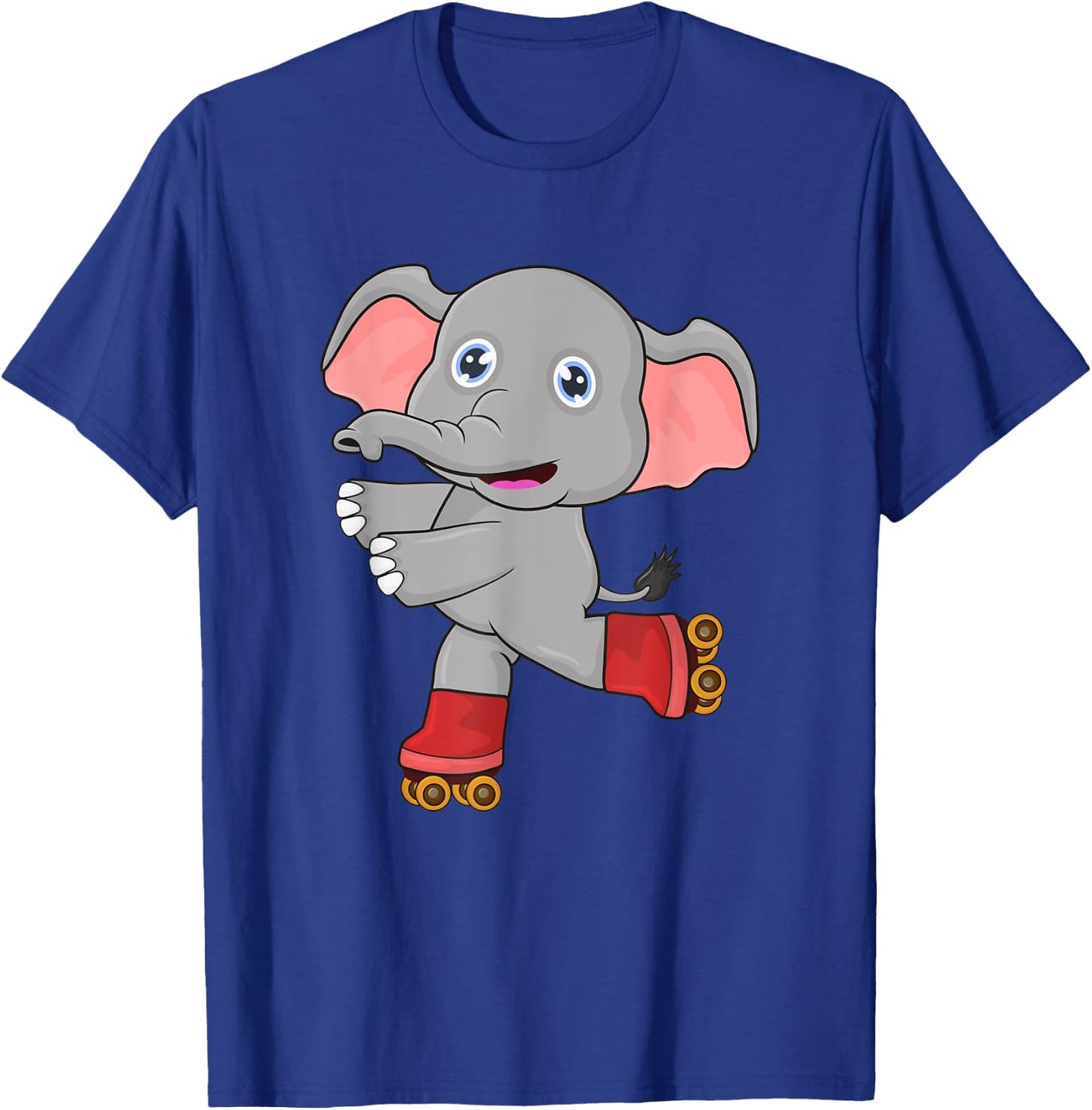 Elephant on roller skates T-Shirt - T-Shirt | Royal
