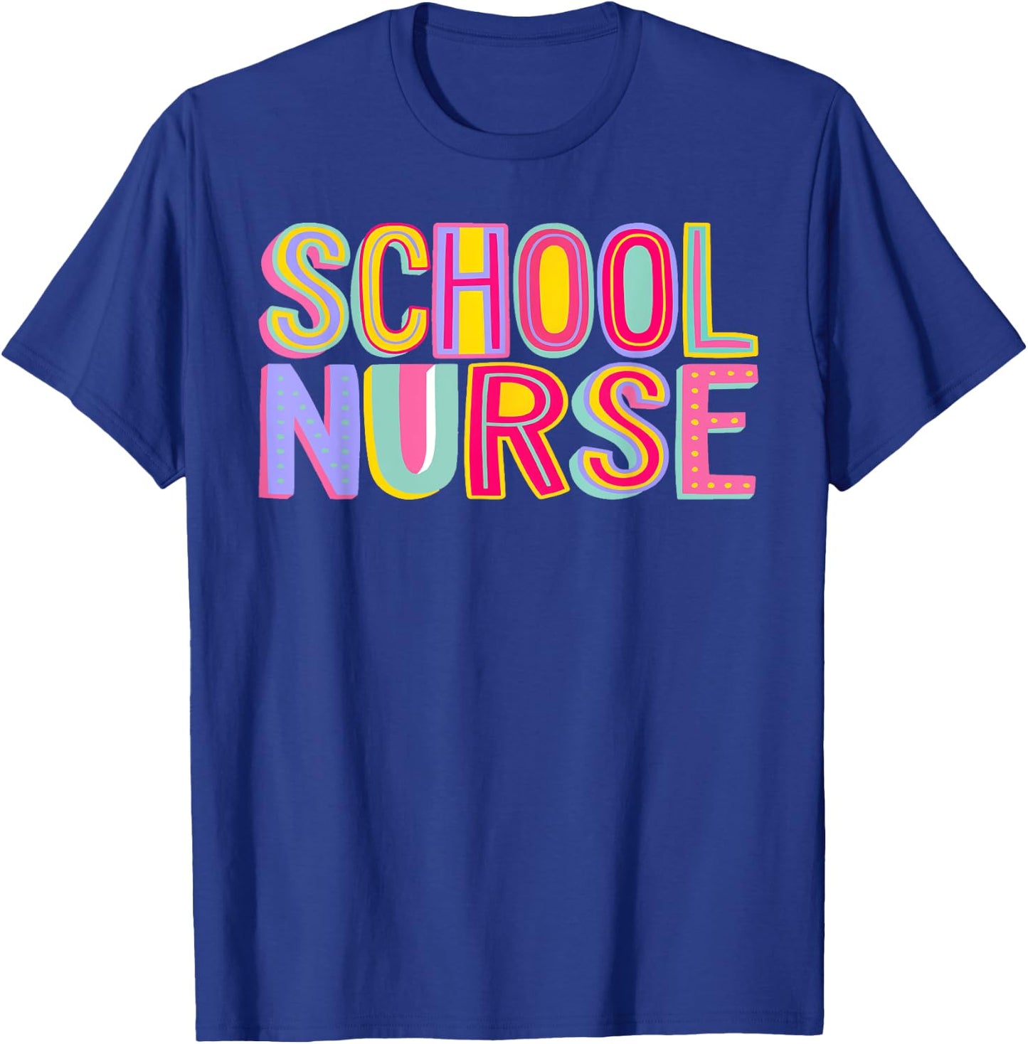 Retro School Nurse Nursing Groovy Nurse Retro Pink Nurse T-Shirt - T-Shirt | Royal