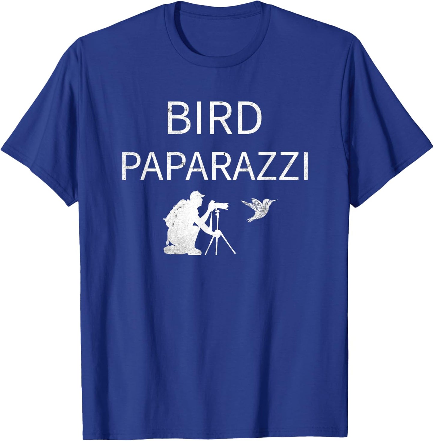 Birdwatching | Bird Photographer Gifts -Adults Black Short Sleeve Small Bird Photography T-Shirt - T-Shirt | Royal