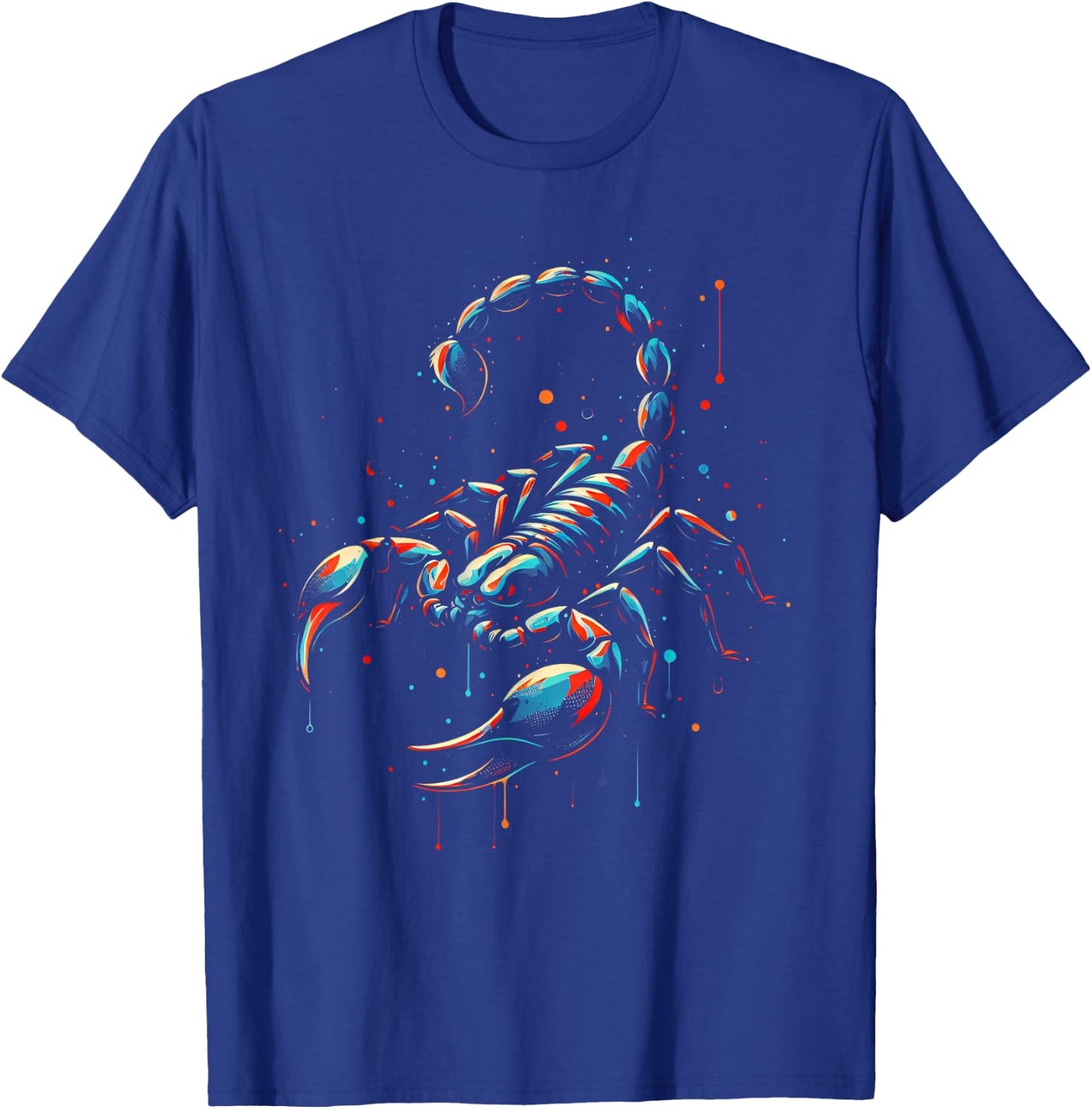 Scorpion Minimalist and Vibrant Style Birthday Christmas T-Shirt - T-Shirt | Royal