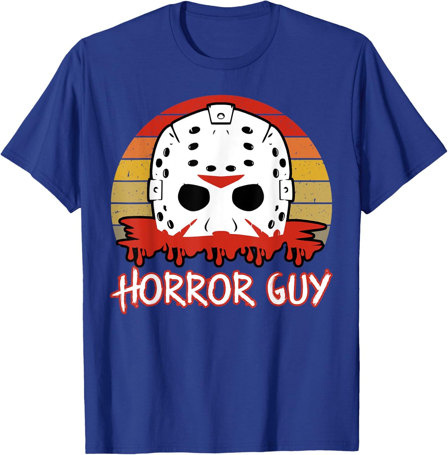 Horror Guy 80s Horror Slasher Movie Fan Halloween T-Shirt - T-Shirt | Royal