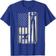 Funny Farrier Gift Cool Farrier Tools American Flag T-Shirt - T-Shirt | Royal