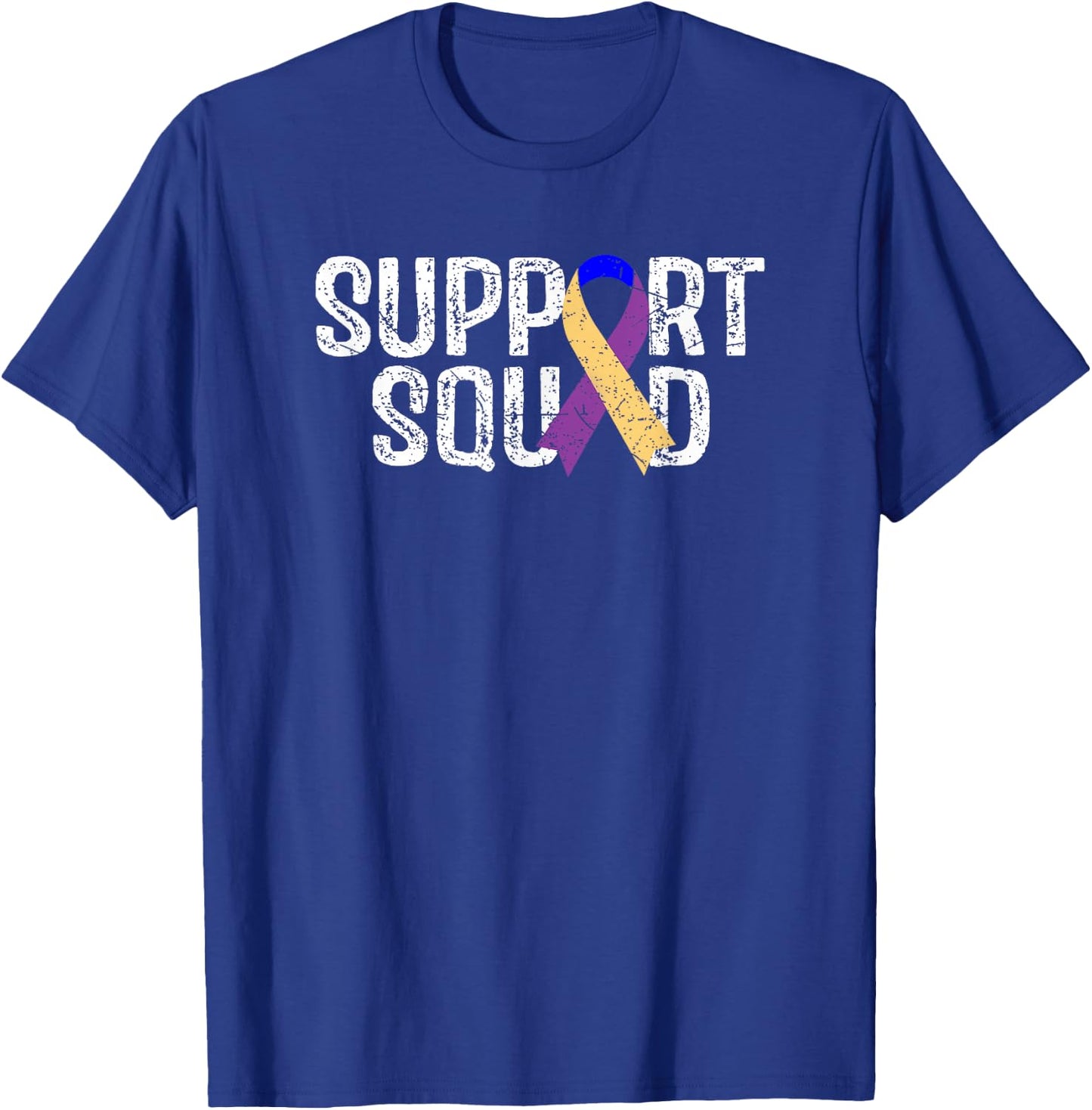 Bladder Cancer Awareness Support Squad T-Shirt - T-Shirt | Royal