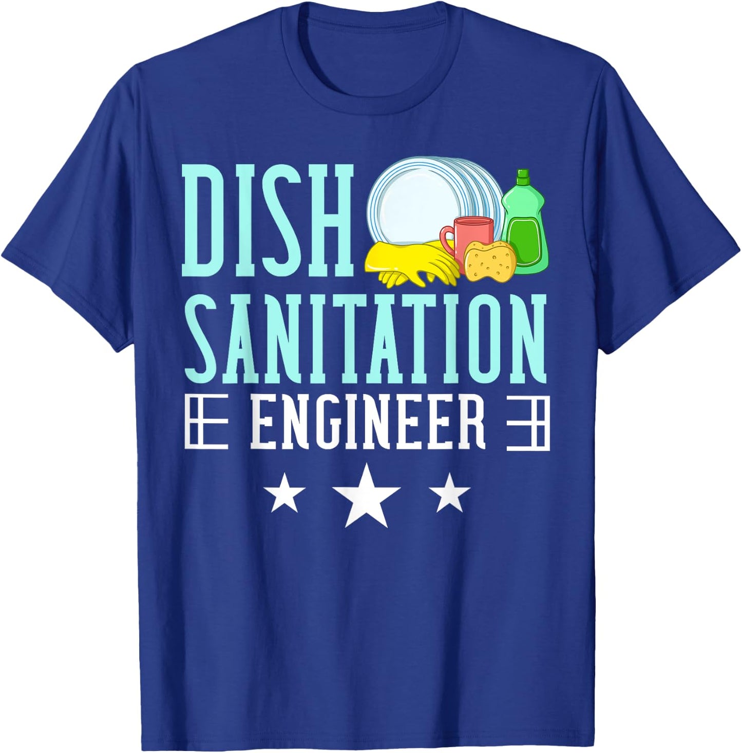 Dishwasher Dishwashing Gift Job Dish Washing T-Shirt - T-Shirt | Royal