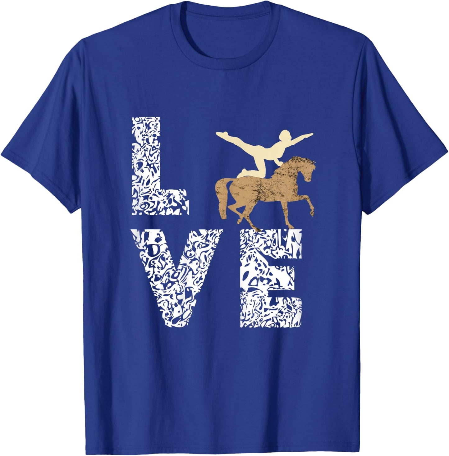 Pferdesport Reitsport Pferdenarr Vaulting Horses Acrobatics Gymnastics - Women's X-Small Black Short Sleeve Classic Fit Horse Riding T-Shirt - T-Shirt | Royal