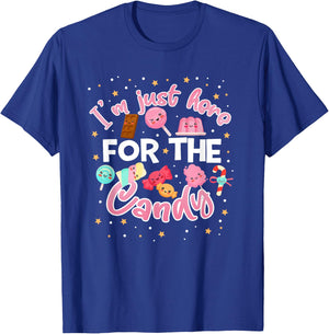 I'm Just Here for The Candy Funny Halloween Food Humor T-Shirt - T-Shirt | Royal