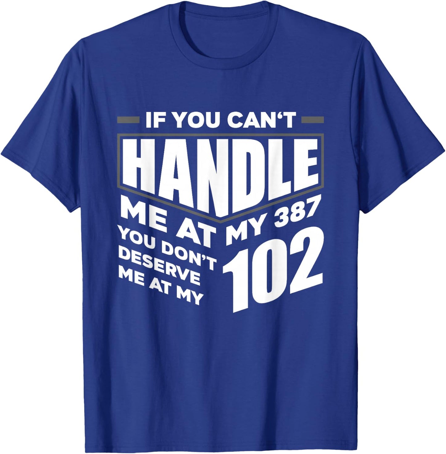 Funny If You Can't Handle Me Diabetic Type 1 Diabetes T1D T-Shirt - T-Shirt | Royal