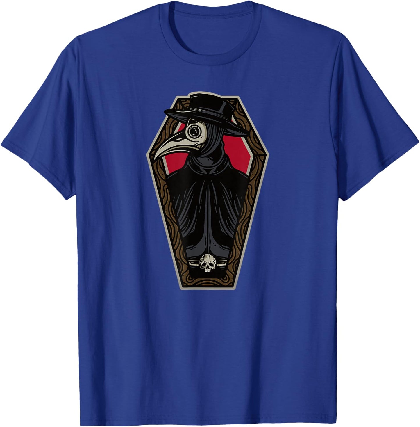 Steampunk Victorian - Steam Powered Engine Plague Doctor T-Shirt - T-Shirt | Royal