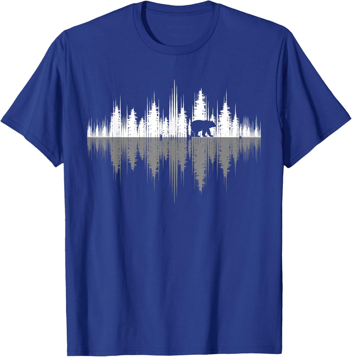 Wildlife Animal Outdoor Trees Reflection Forest Nature Bear T-Shirt - T-Shirt | Royal