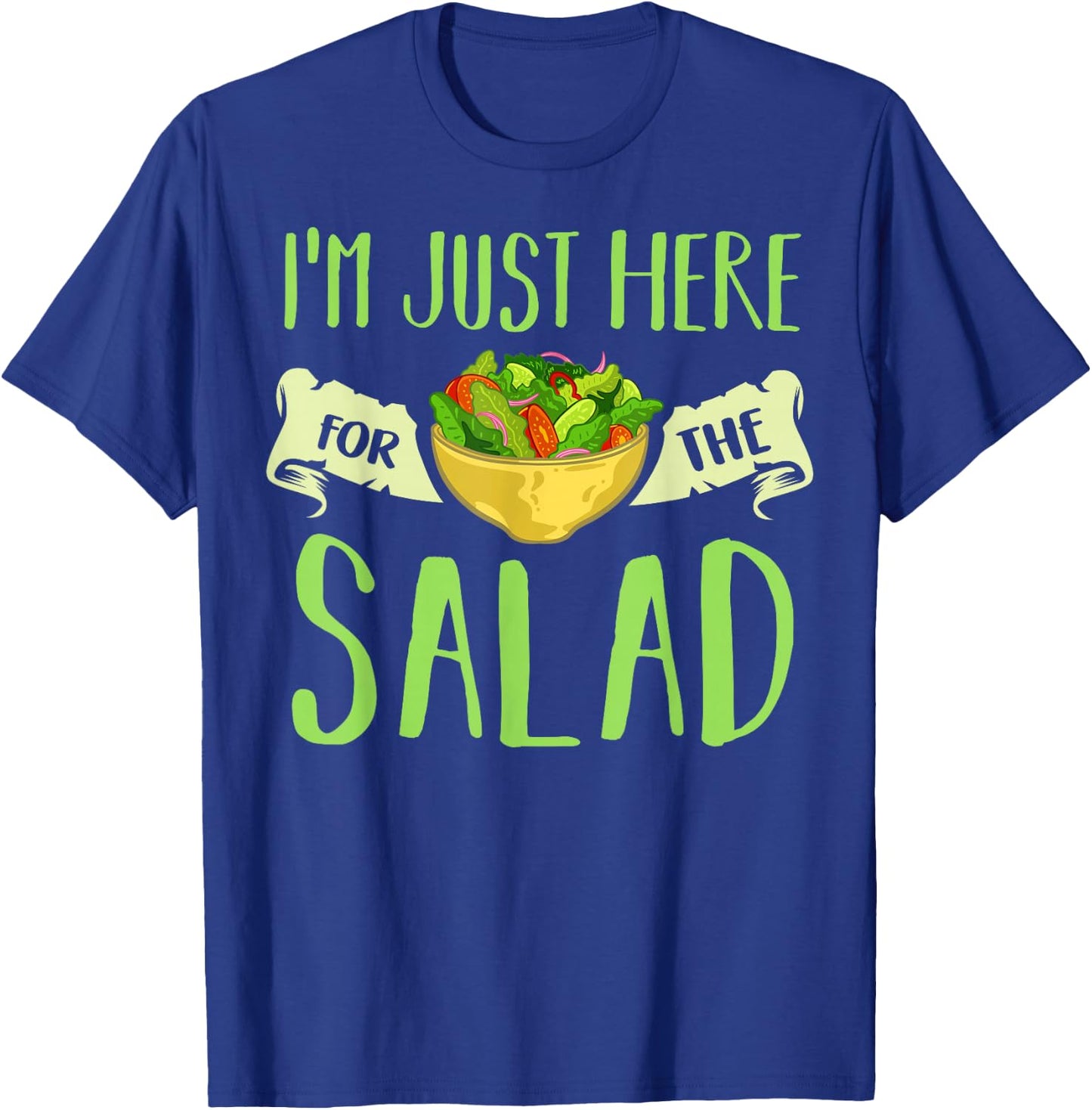 I Love Salad Vegan Dressing Bowl T-Shirt - T-Shirt | Royal