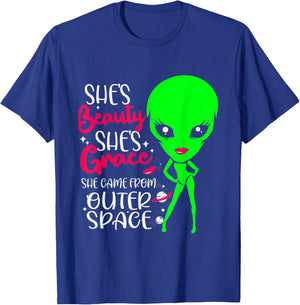 Outer Space Alien Costume Women T-Shirt - T-Shirt | Royal
