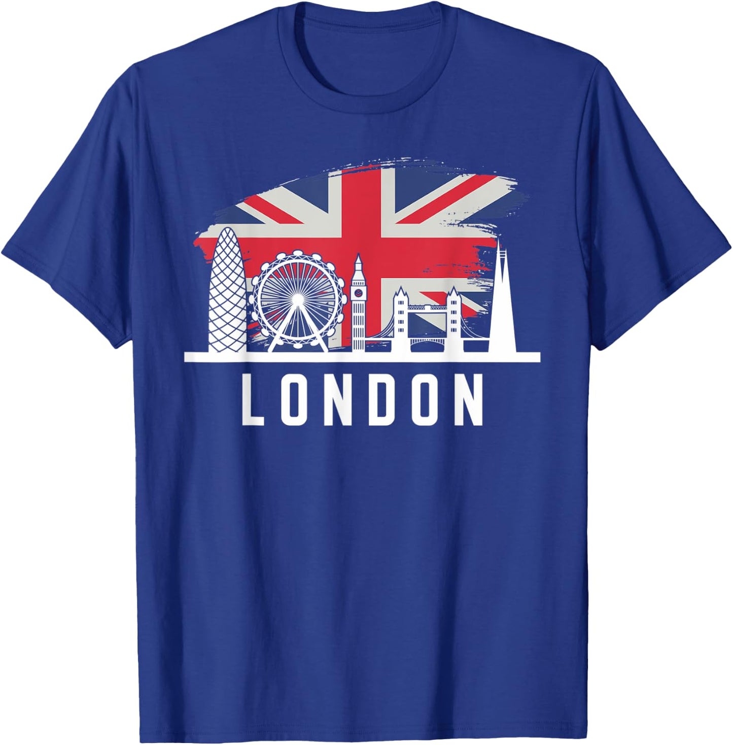 London Skyline England United Kingdom Souvenirs T-Shirt - T-Shirt | Royal