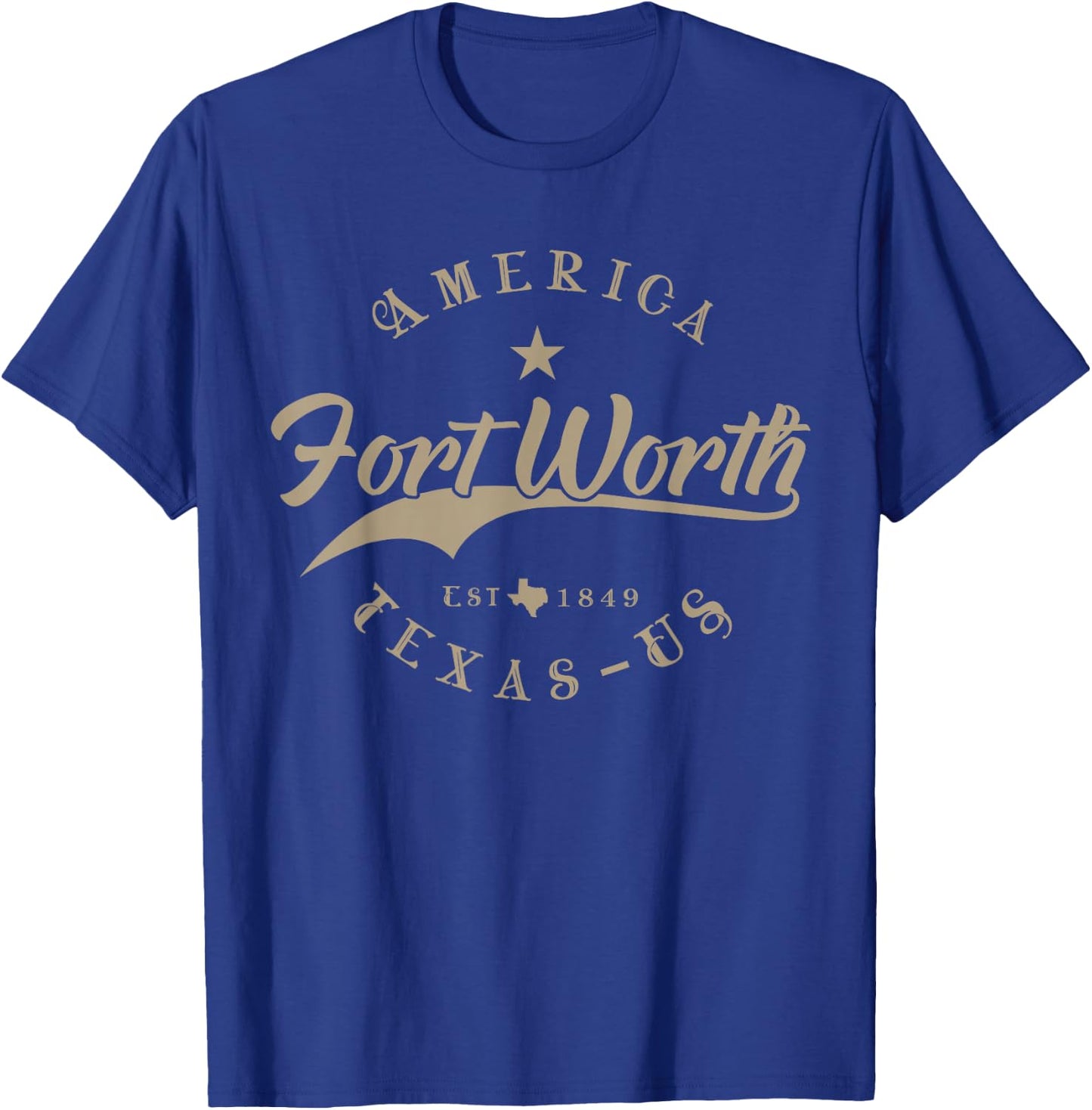 Fort Worth TX | Texas T-Shirt - T-Shirt | Royal