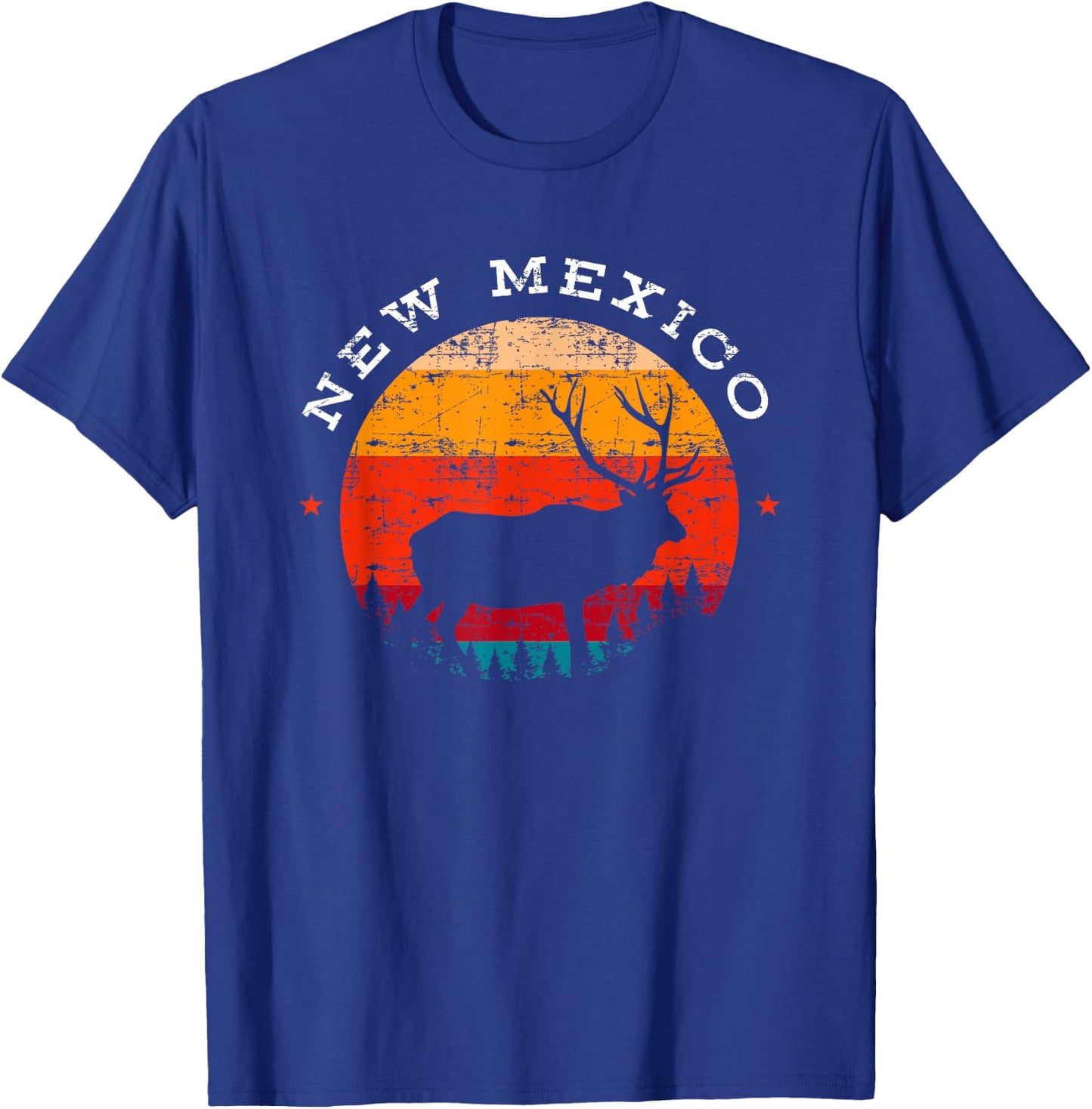 Elk Hunting New Mexico Souvenir Hunting Deer T-Shirt - T-Shirt | Royal