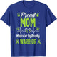 proud Mom Muscular dystrophy warrior awareness ribbon T-Shirt - T-Shirt | Royal