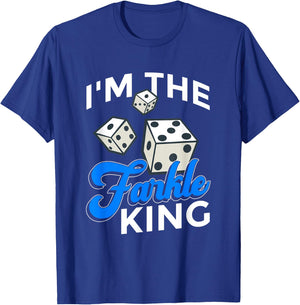Farkle Dice Game Design For Farkle King T-Shirt - T-Shirt | Royal