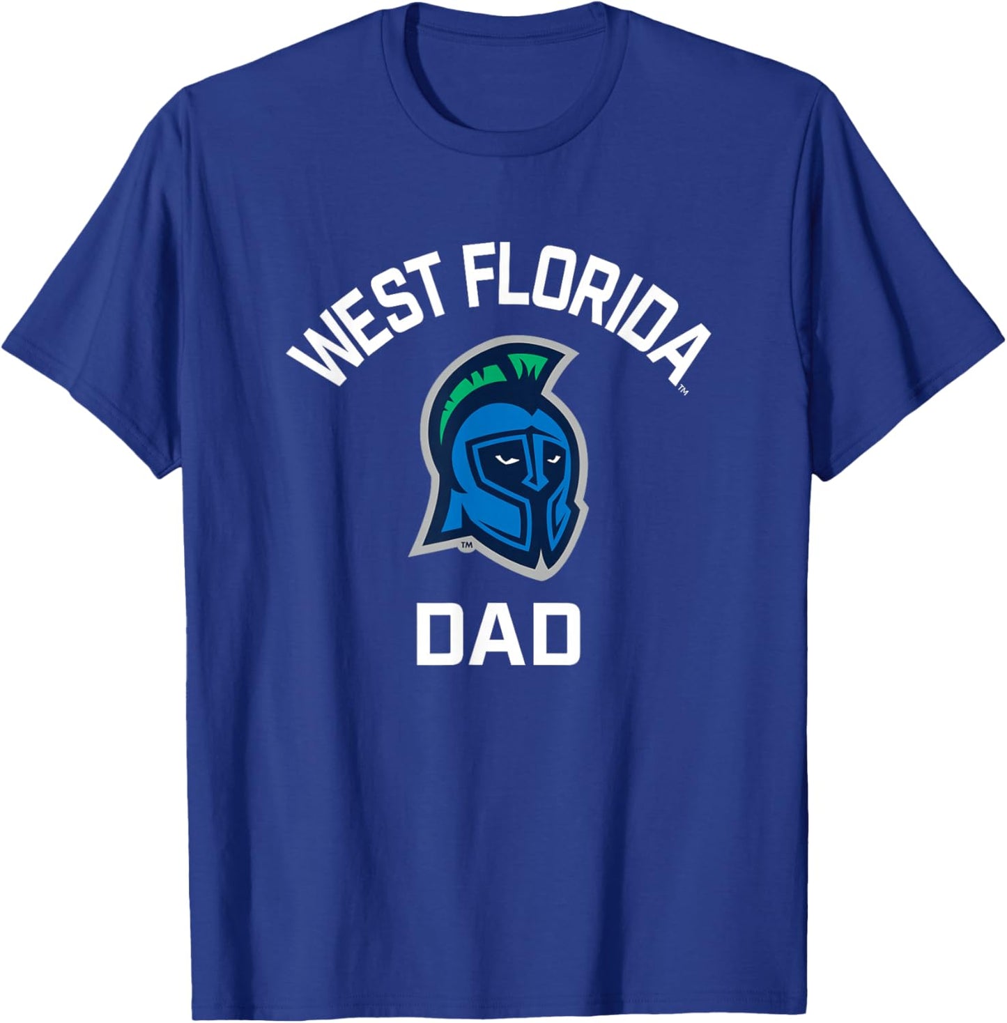 University of West Florida UWF Argonauts Arched Dad T-Shirt - T-Shirt | Royal