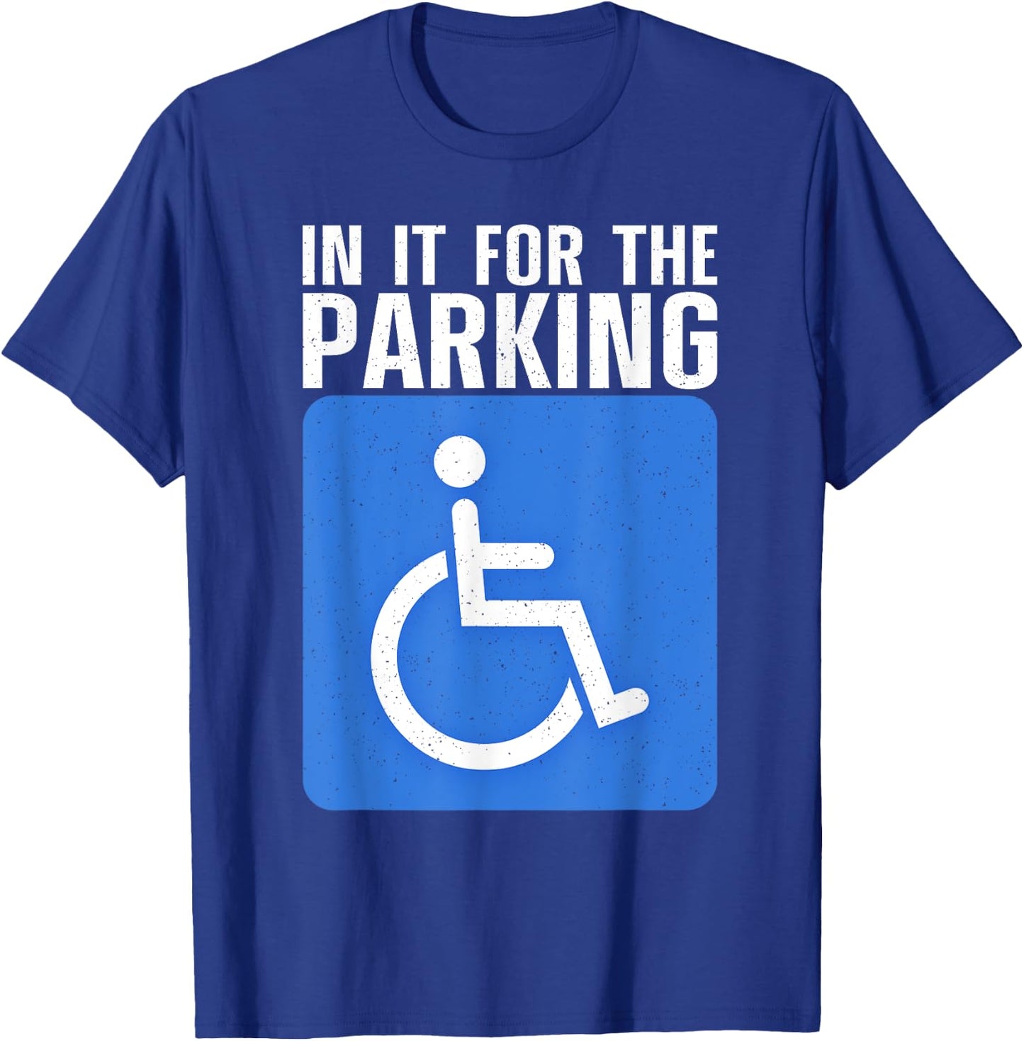 Funny Wheelchair Design Women Disability Handicapped T-Shirt - T-Shirt | Royal