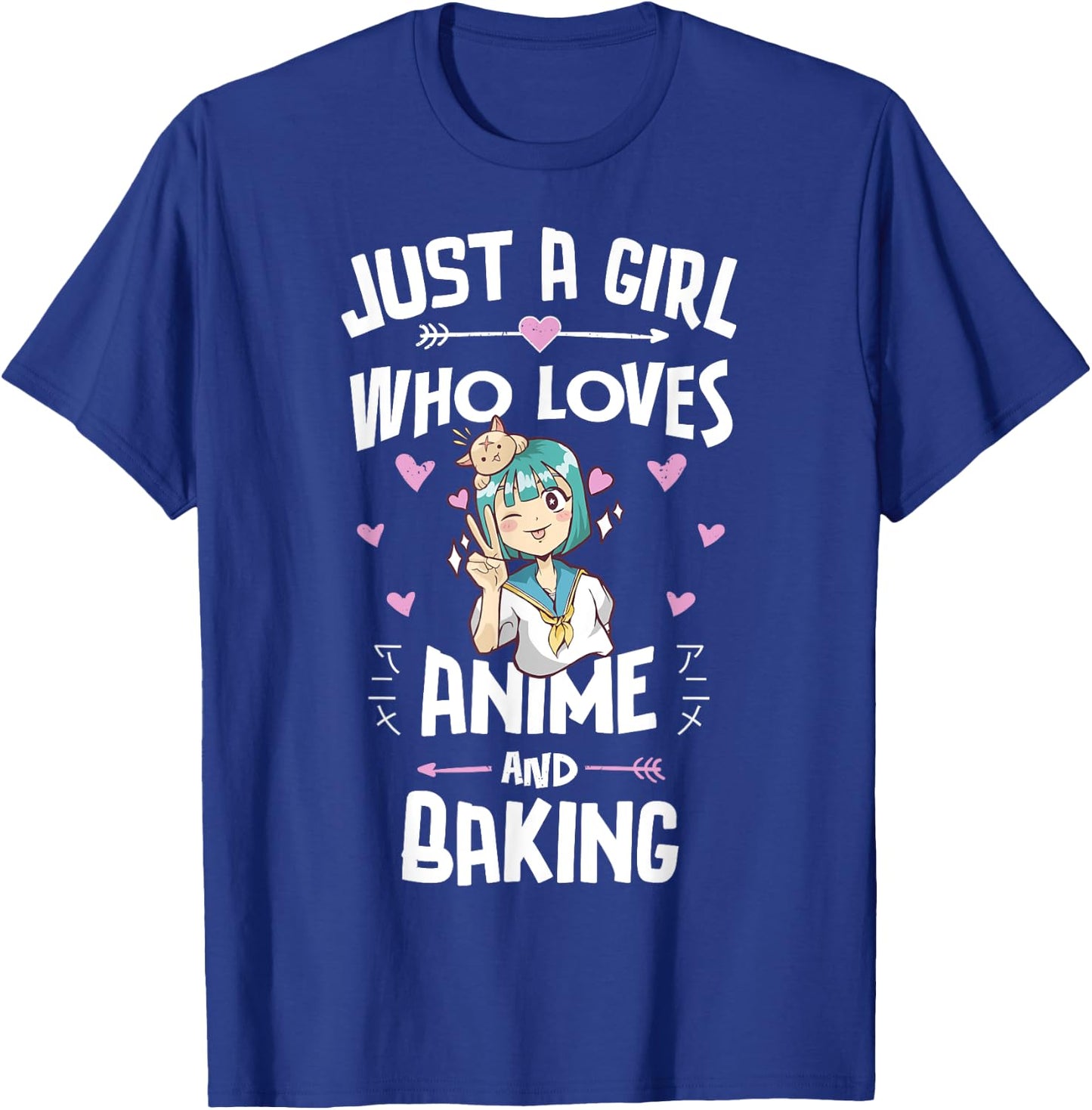 Anime And Baking Gifts for Daughter and Girls T-Shirt - T-Shirt | Royal