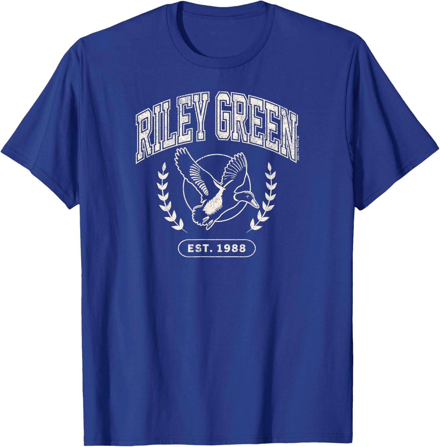 Riley Green - Collegiate Duck EST 1988 Country Singer T-Shirt - T-Shirt | Royal