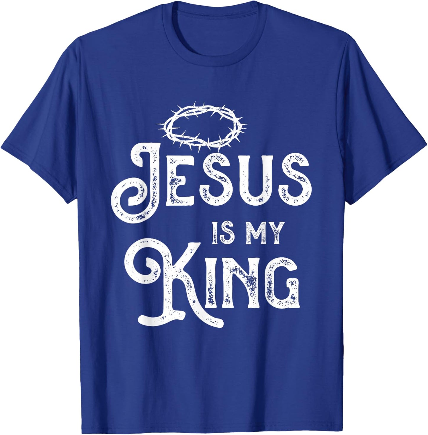 Jesus Christ King Religion God Christianity Gift T-Shirt - T-Shirt | Royal