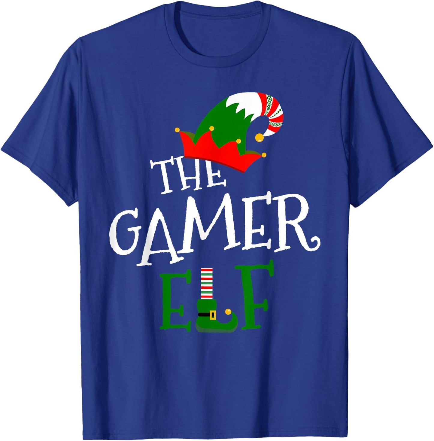 The Gamer Elf Family Matching Group Gift Christmas Costume T-Shirt - T-Shirt | Royal