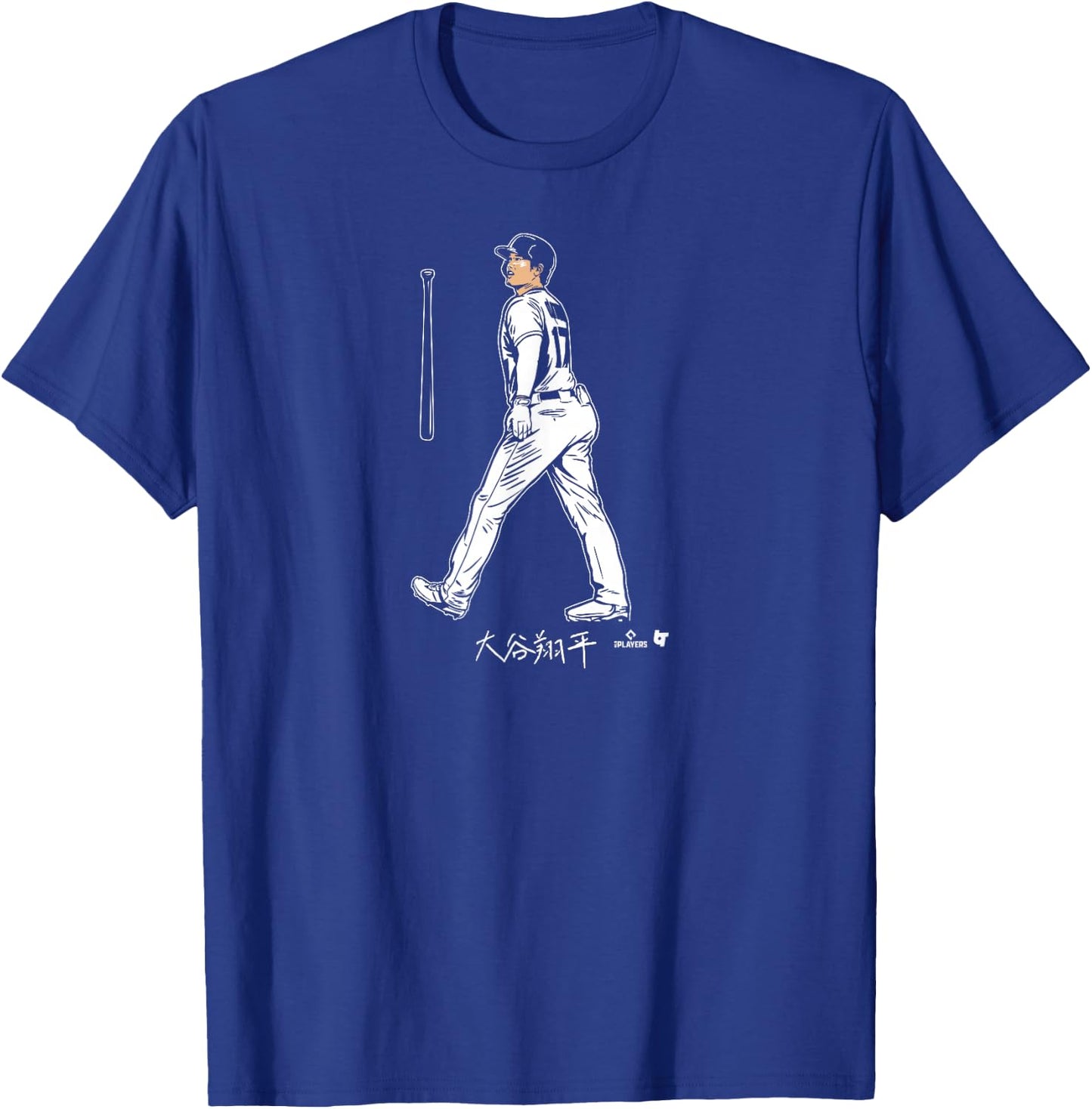 Shohei Ohtani - Bat Flip - Los Angeles Baseball T-Shirt - T-Shirt | Royal