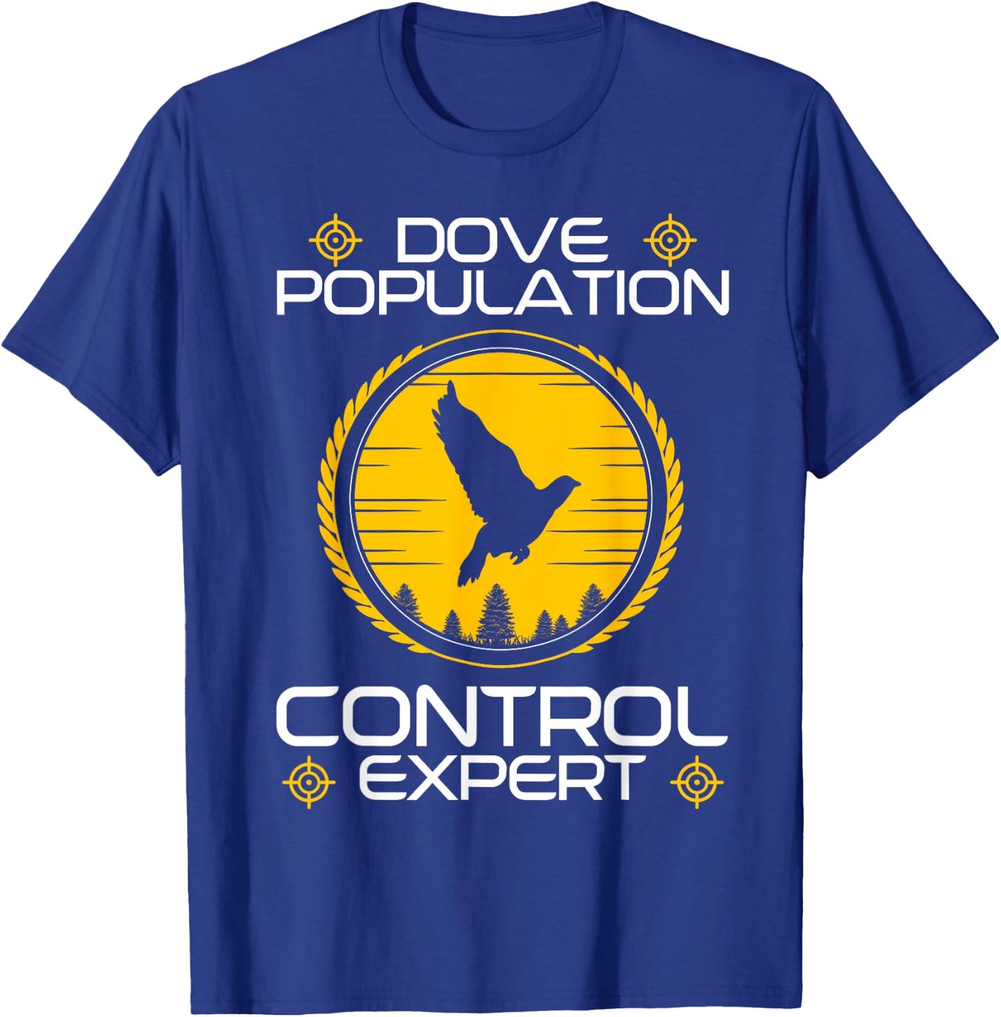 Dove Hunting Flying Bird Hunter Wing Shooting Wingshooters T-Shirt - T-Shirt | Royal
