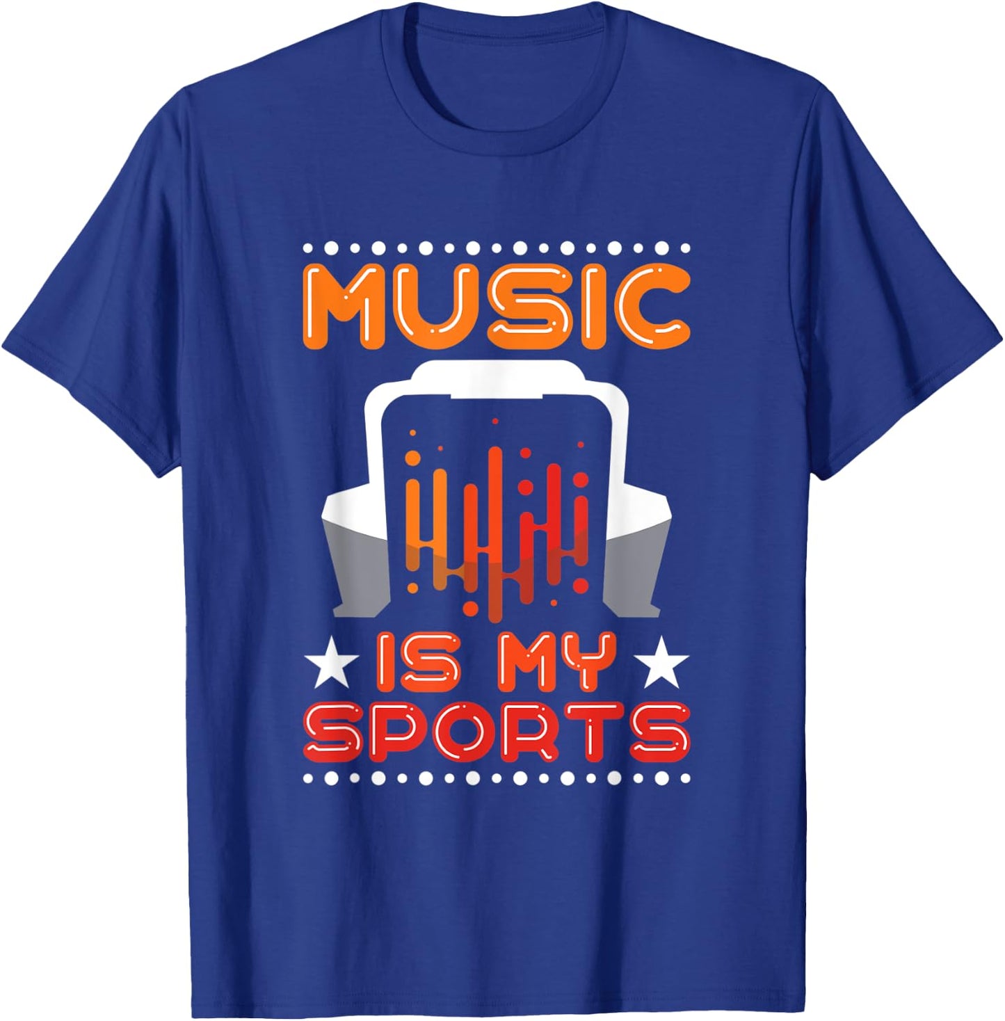 Music Is My Sports Musician Producer Artist Composer Gift T-Shirt - T-Shirt | Royal