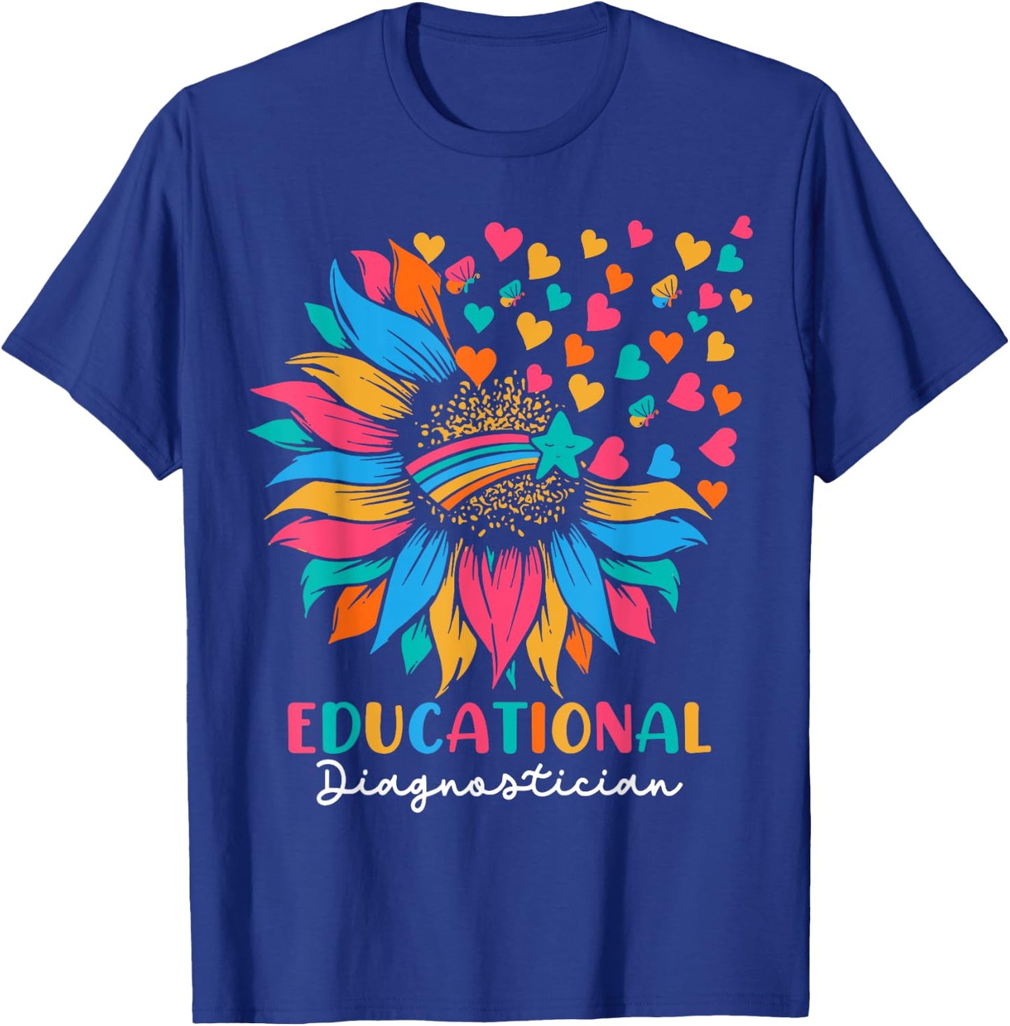 Sunflower Educational Diagnostician T-Shirt - T-Shirt | Royal