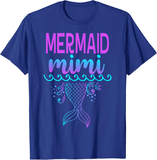 Mermaid Mimi Women's Grandma Birthday T-Shirt - T-Shirt | Royal