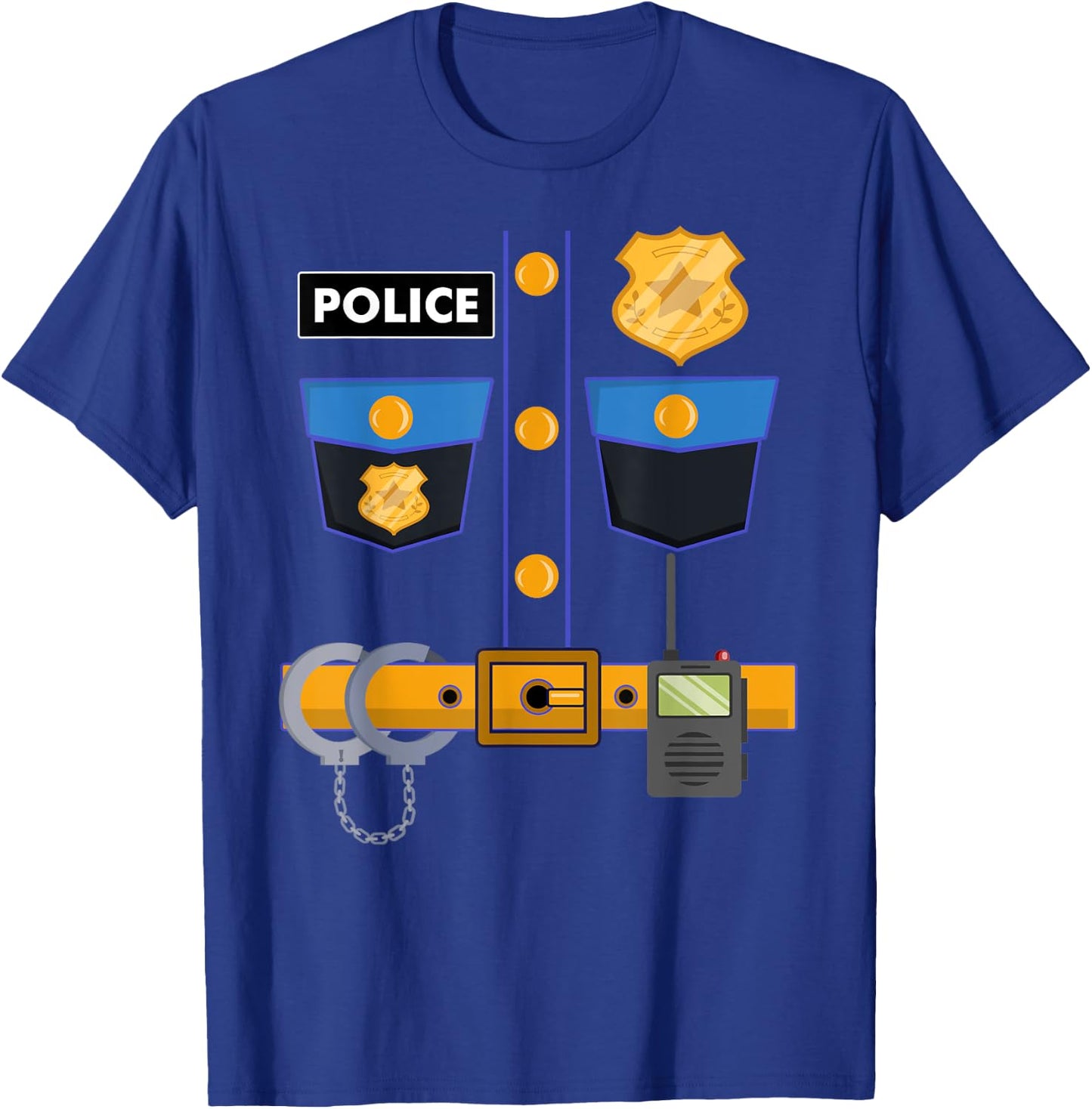 Police Costume Policeman Policewoman Cop Law Enforcement T-Shirt - T-Shirt | Royal