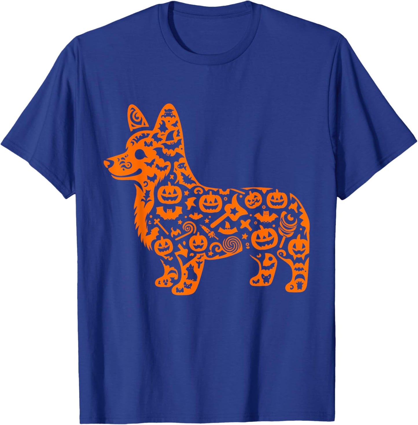 Funny Pumpkin Corgi Candy Halloween Kids T-Shirt - T-Shirt | Royal