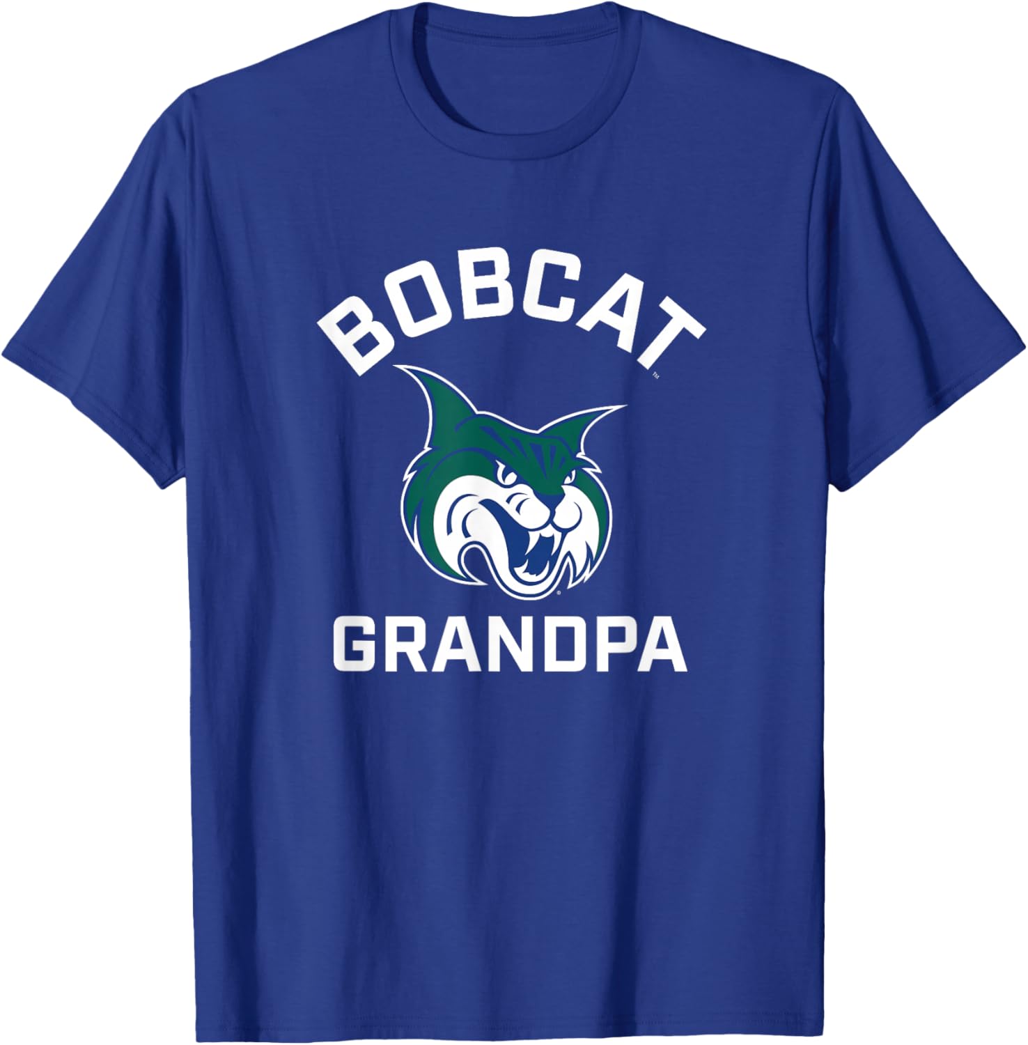 Georgia College GCSU Bobcats Arched Grandpa T-Shirt - T-Shirt | Royal