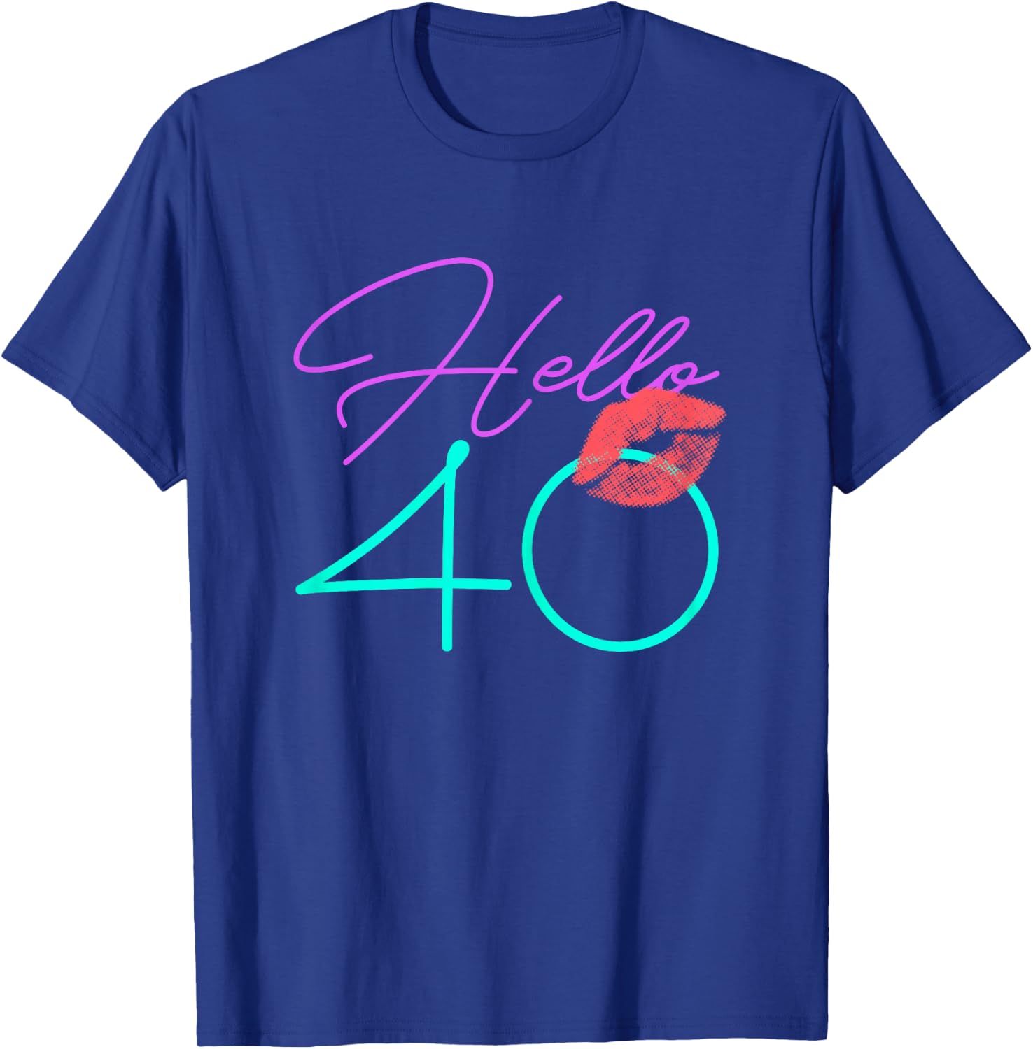 40th Birthday Funny Pink Women Gift T-Shirt - T-Shirt | Royal