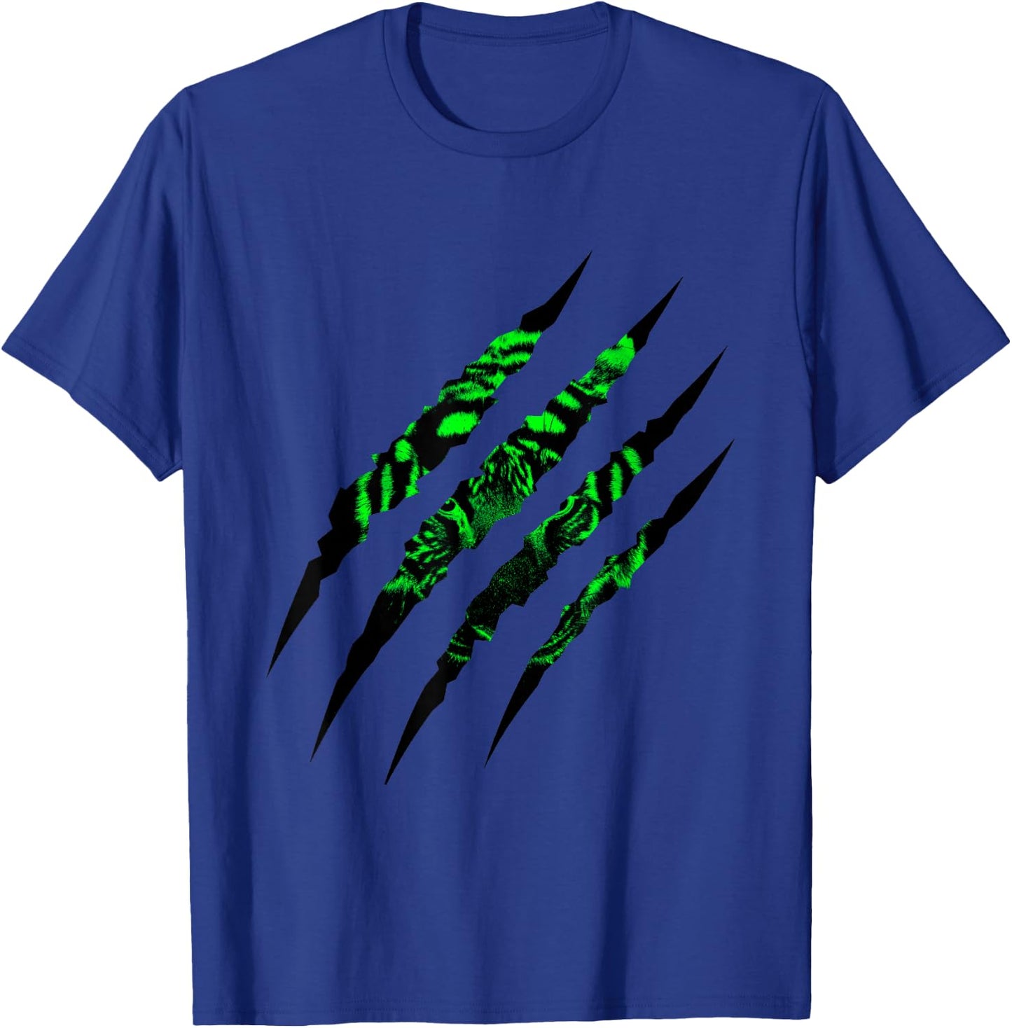 Predator Green Tiger Claw Mark T-Shirt - T-Shirt | Royal