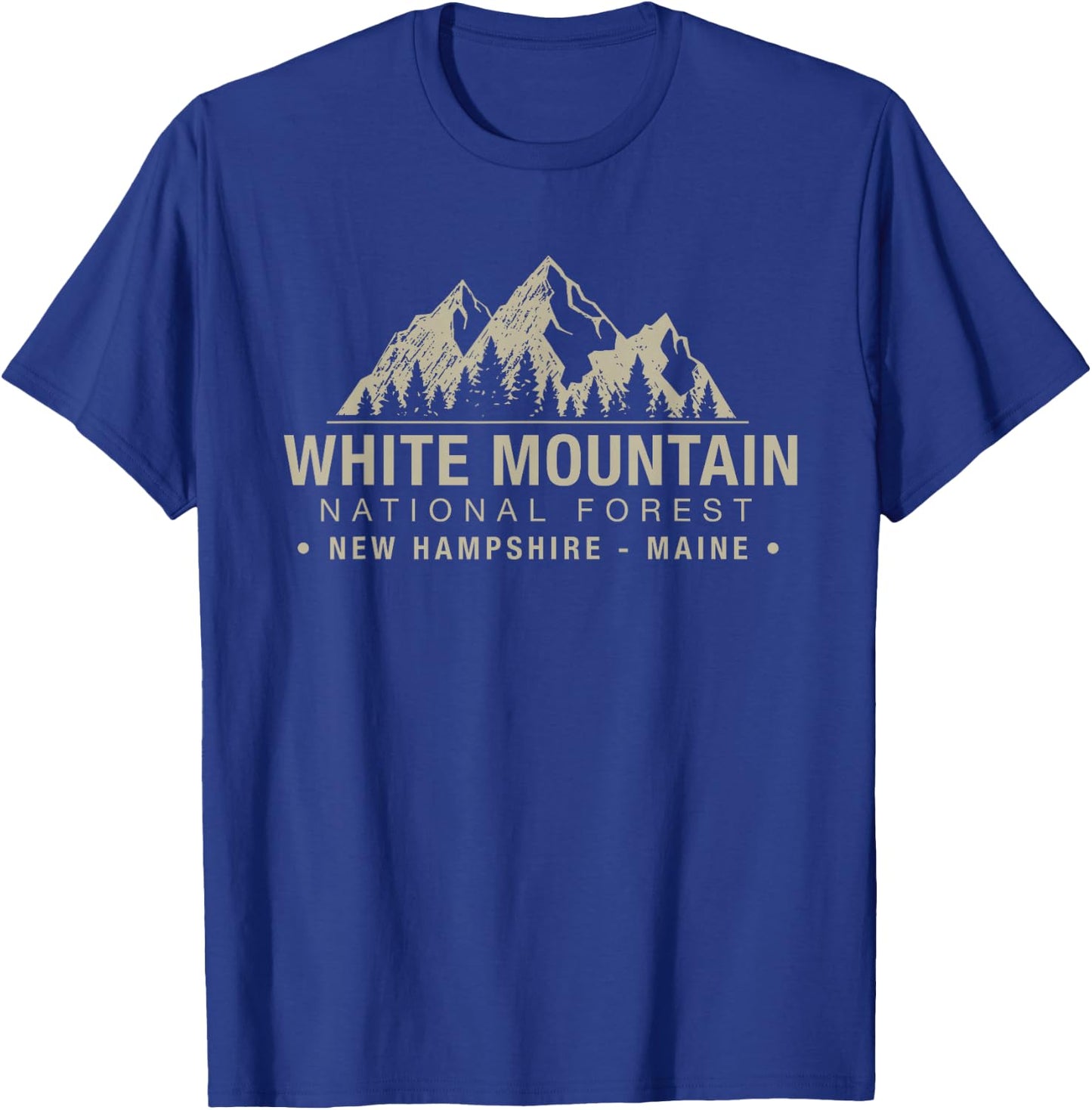 White Mountain National Forest New Hampshire Maine T-Shirt - T-Shirt | Royal