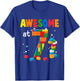 Building Blocks Brick 7th Birthday Shirt 7 Year Old Boy Gift T-Shirt - T-Shirt | Royal