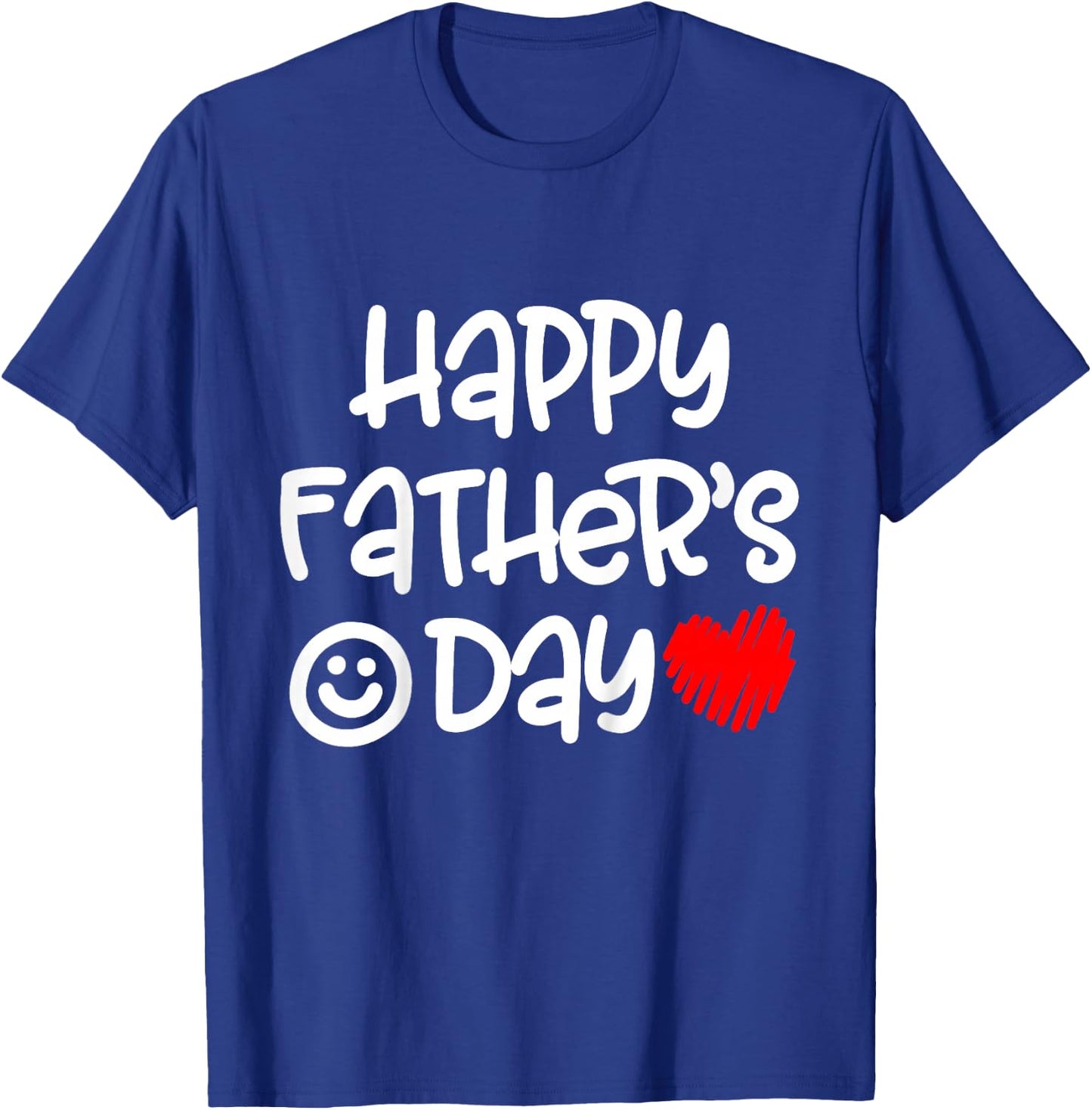 Kids Toddler Happy Fathers Day Boy Baby First Fathers Day T-Shirt - T-Shirt | Royal