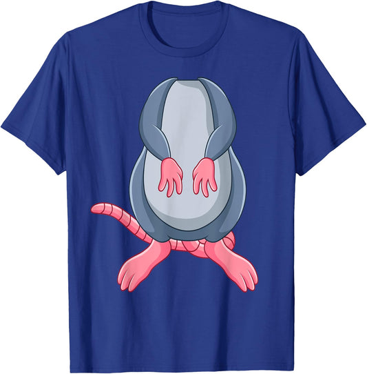 Funny Mouse Rat Body Headless Easy Halloween Costume T-Shirt - T-Shirt | Royal