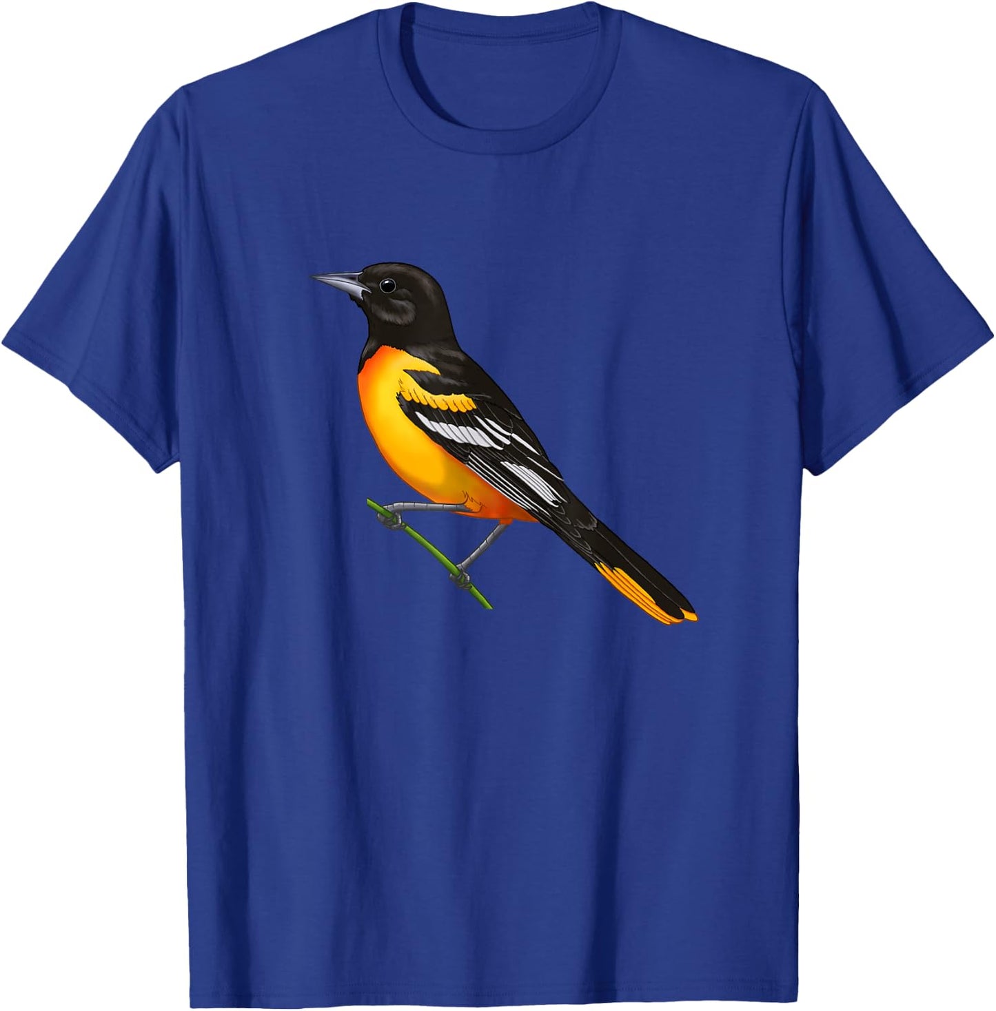 Baltimore Oriole (Icterus galbula) Bird Lover Gift T-Shirt - T-Shirt | Royal
