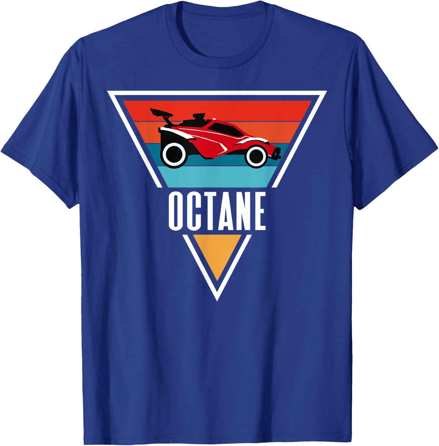 Octane Rocket Soccer Retro Sunset Distressed Graphic Pullove T-Shirt - T-Shirt | Royal