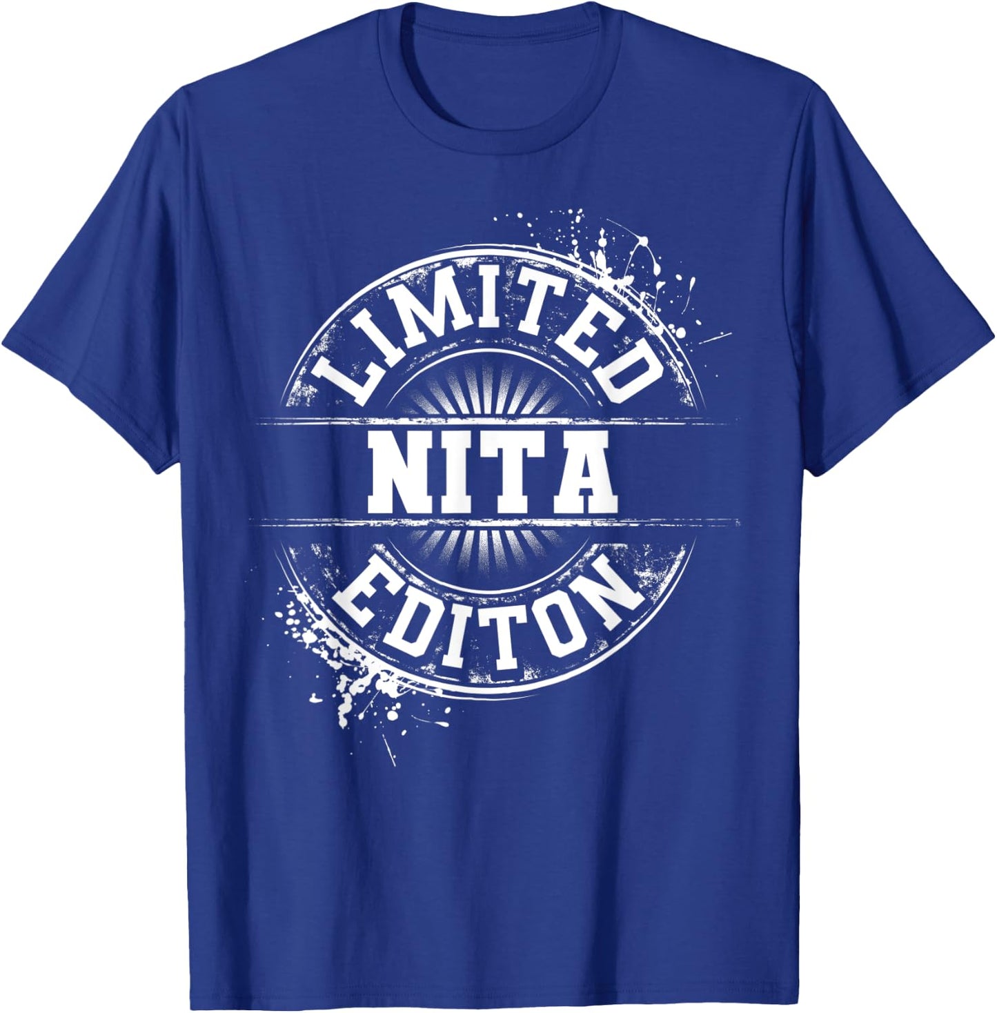 NITA Limited Edition Funny Personalized Name Gift T-Shirt - T-Shirt | Royal