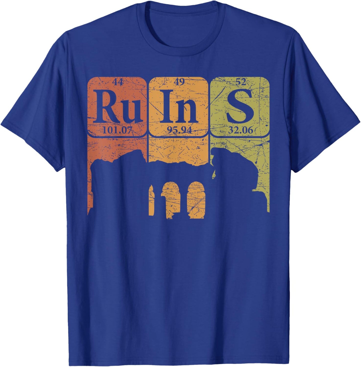 Archeology Ruins Periodic Table Elements Archeologist T-Shirt - T-Shirt | Royal
