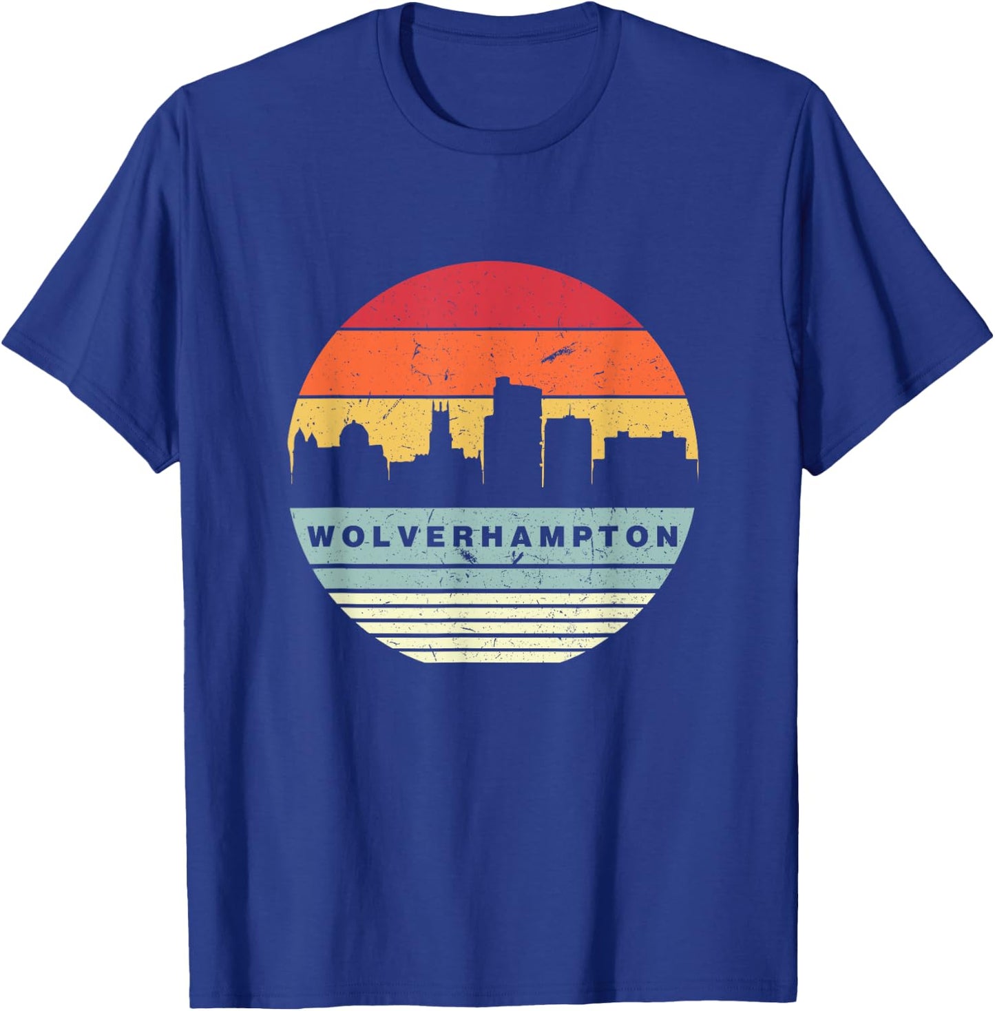 Retro Vintage Matching Wolverhampton T-Shirt - T-Shirt | Royal