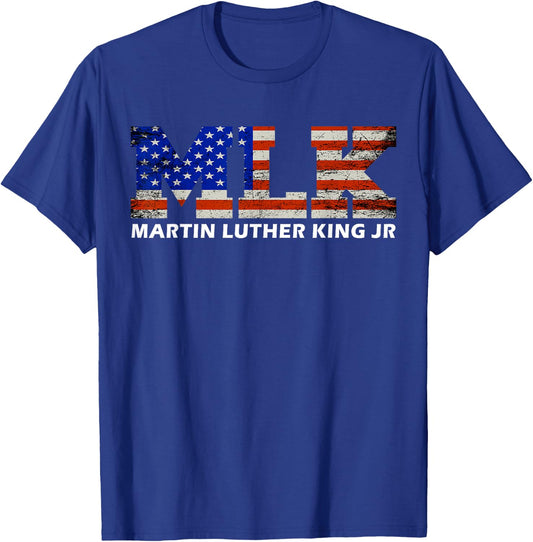 Martin Luther King jr Day Funny MLK vintage freedom gift T-Shirt - T-Shirt | Royal