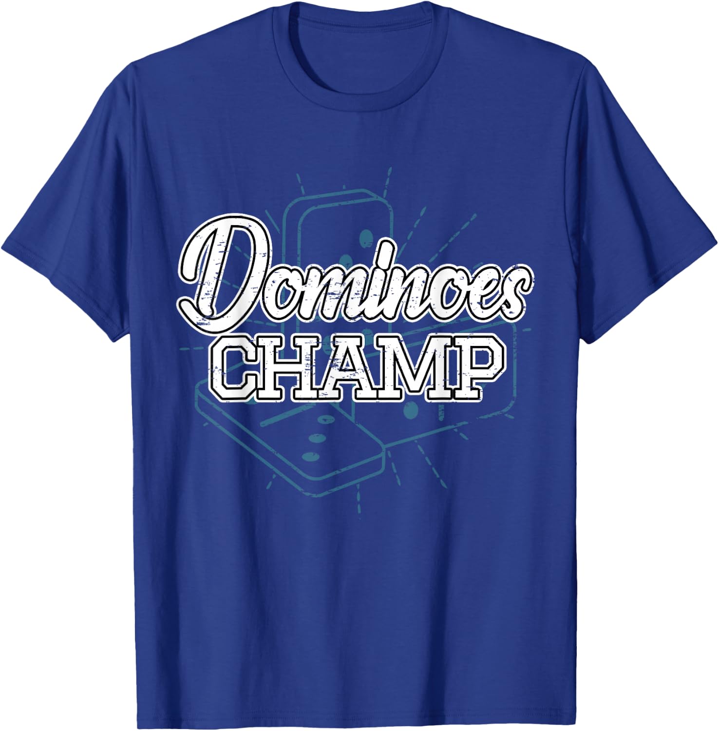 Domino Play Champ Gift Domino Players T-Shirt - T-Shirt | Royal